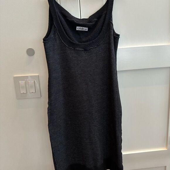 Carrie Me Palm Beach black, and gray sleeveless mini dress. Custom made - Picture 1 of 13